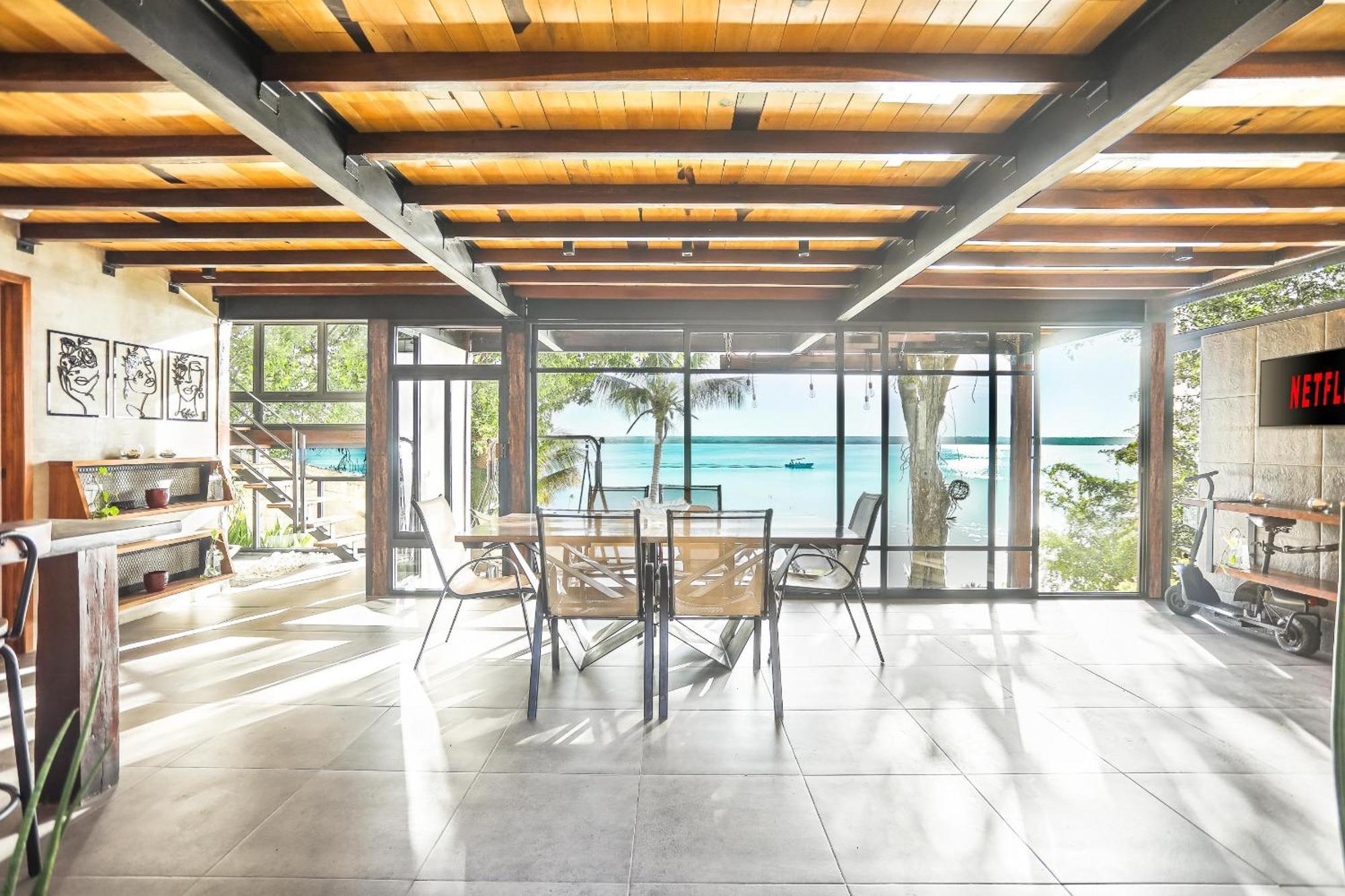 Casa Villa Real- Lagoon Acces And Stunning Views! Bacalar Exterior foto